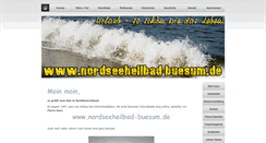 Desktop Screenshot of nordseeheilbad-buesum.de