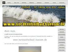 Tablet Screenshot of nordseeheilbad-buesum.de